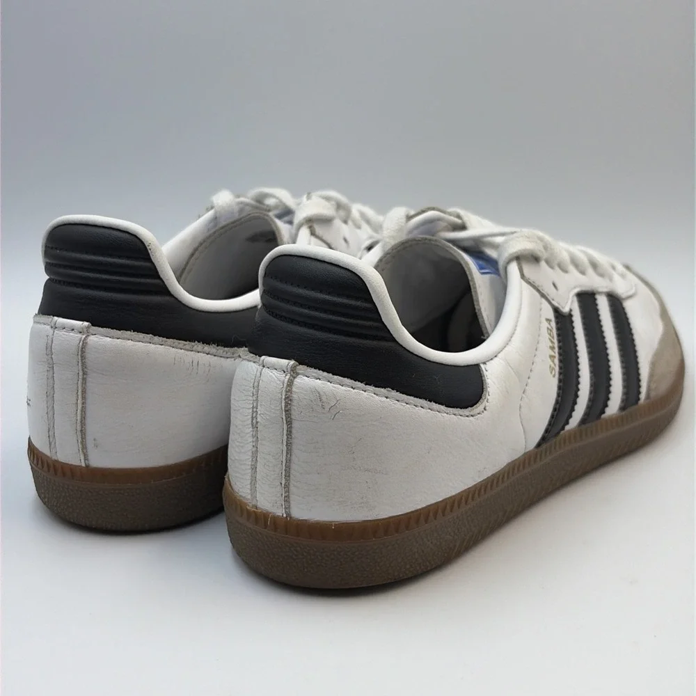 Adidas Samba OG White Black Gum Classic Sneakers Shoes Men's US 8.5